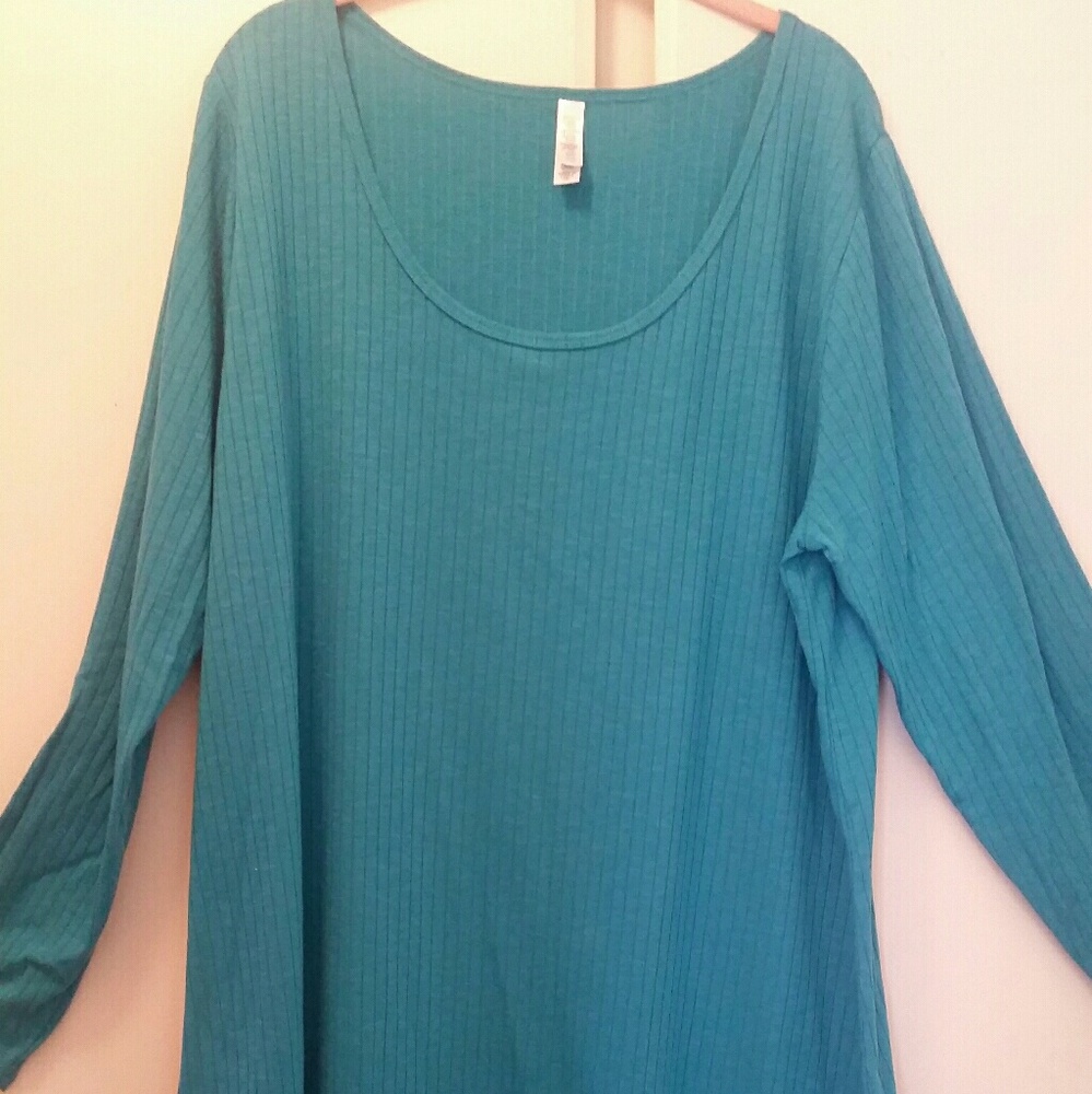 LuLaRoe Lynnae top - teal/sz 3XL